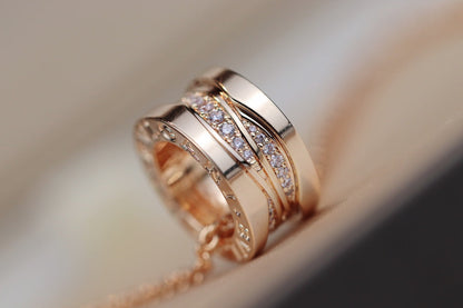 [Everoly JW]ZERO 1 ROSA GOLD DIAMANT HALSKETTE