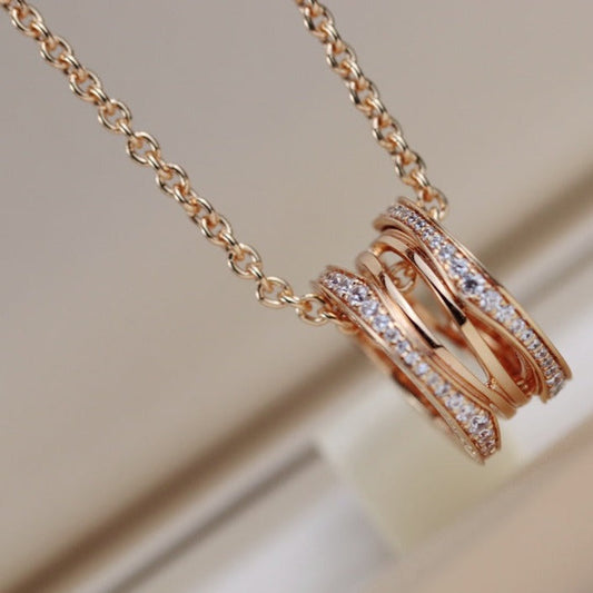 [Everoly JW]ZERO 1 PINK GOLD NECKLACE