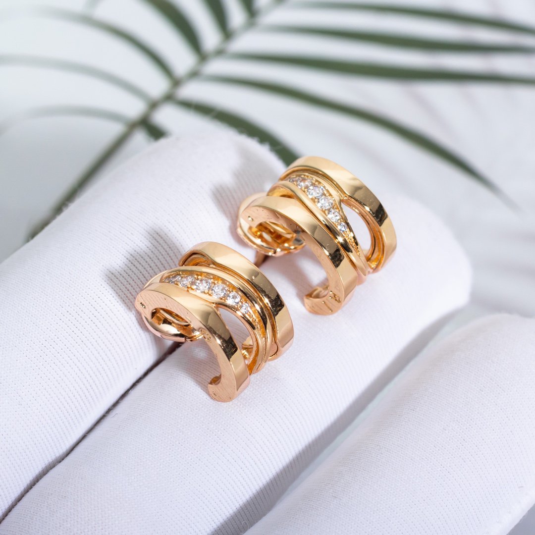[Everoly JW]ZERO 1 PINK GOLD DIAMONDS EARRINGS