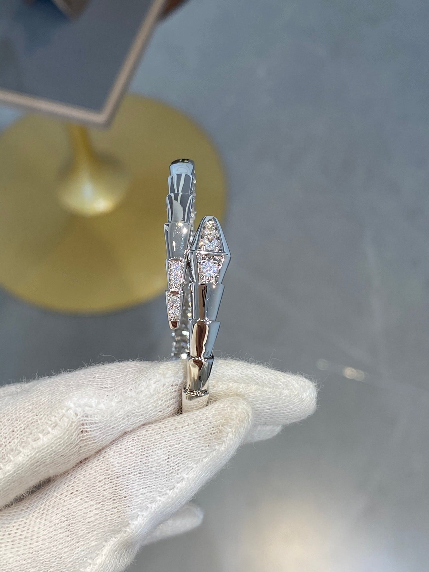 [Everoly JW]SERPENTI BRACELET DIAMONDS SILVER