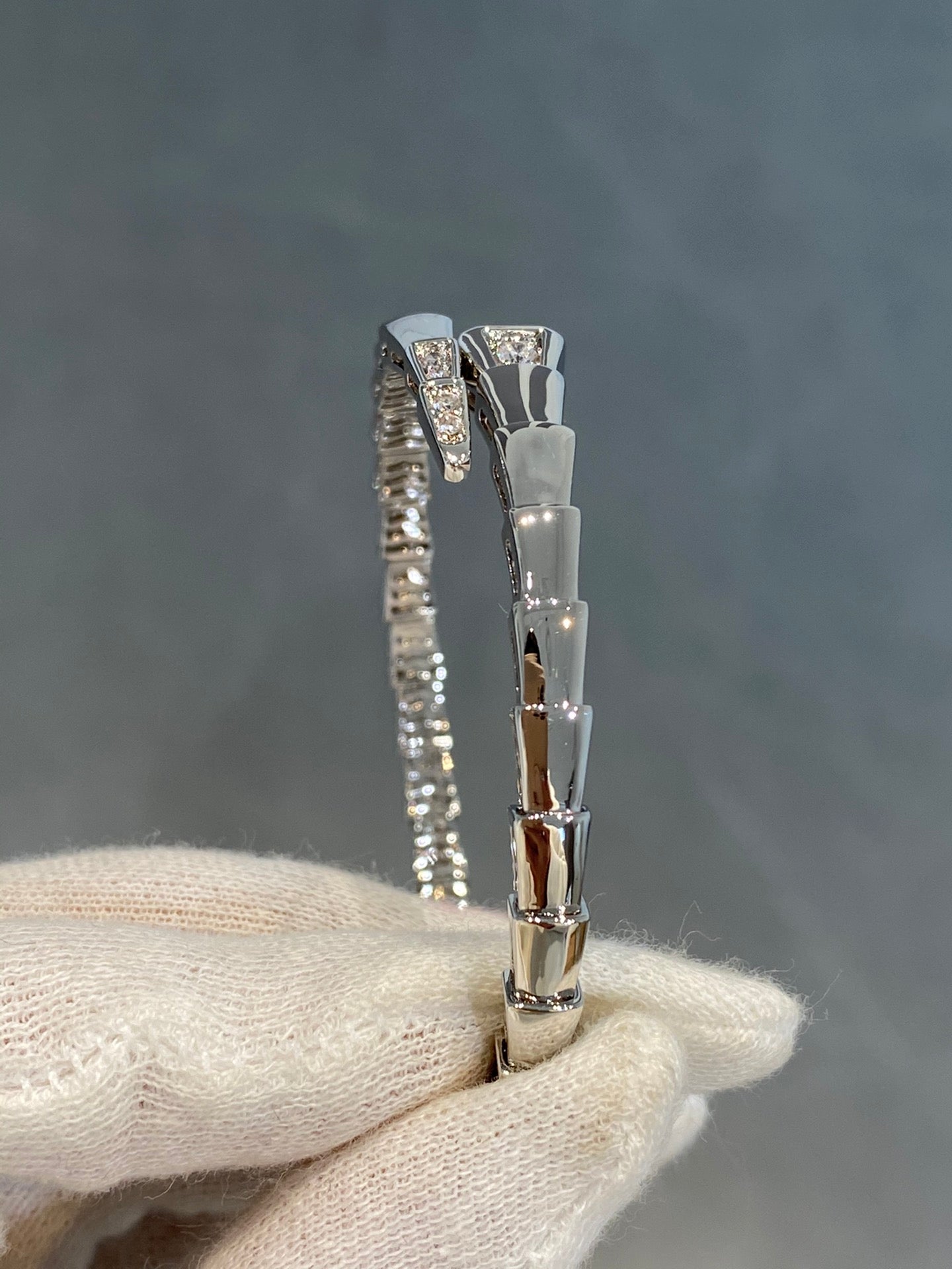 [Everoly JW]SERPENTI BRACELET DIAMONDS SILVER