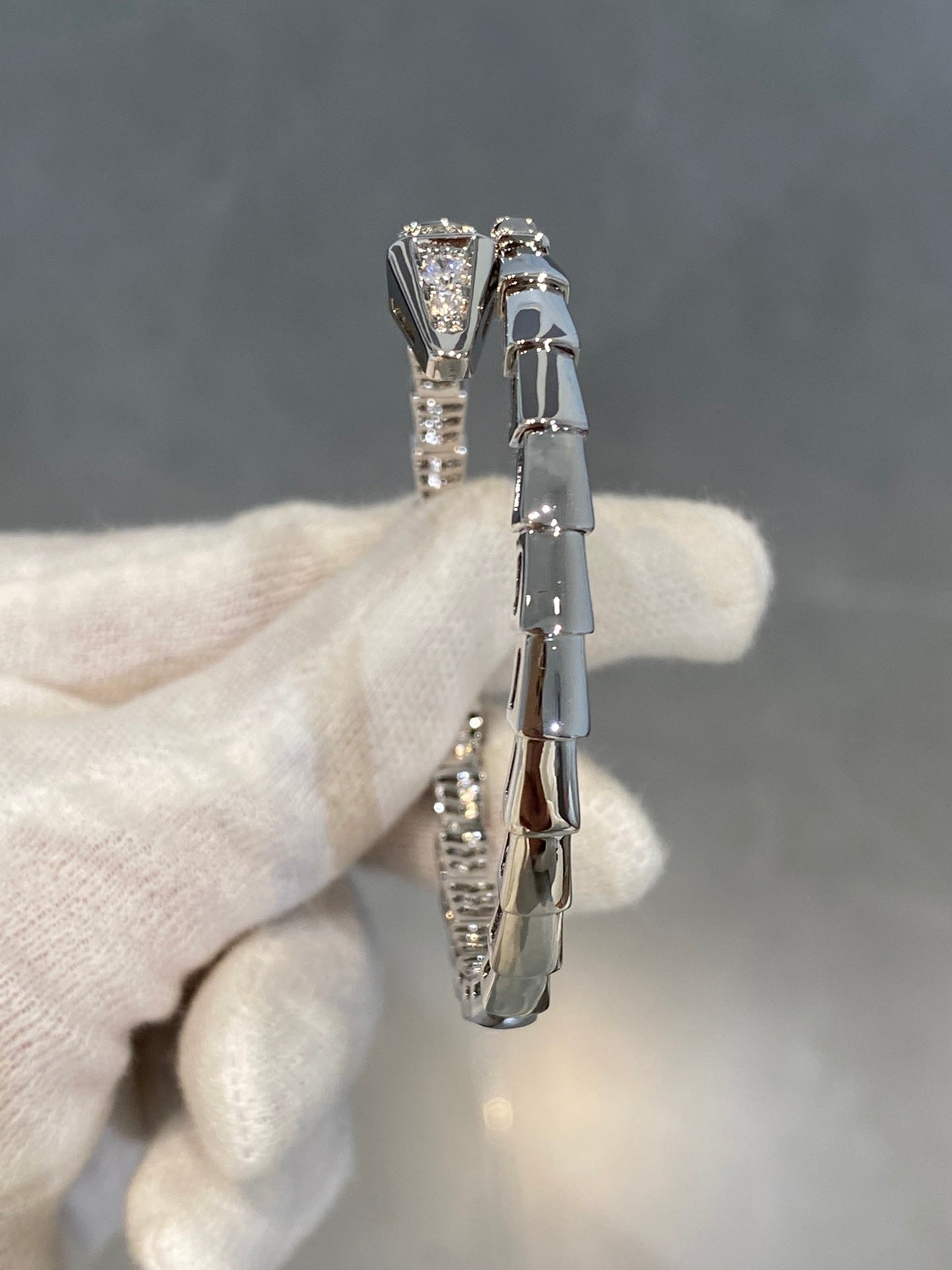[Everoly JW]SERPENTI BRACELET DIAMONDS SILVER