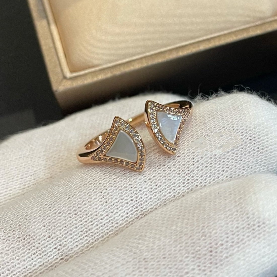 [Everoly JW]DREAM MOP DIAMOND OPEN RING
