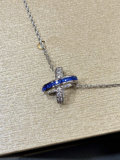 [Everoly JW]LIENS DIAMANT SILBER HALSKETTE