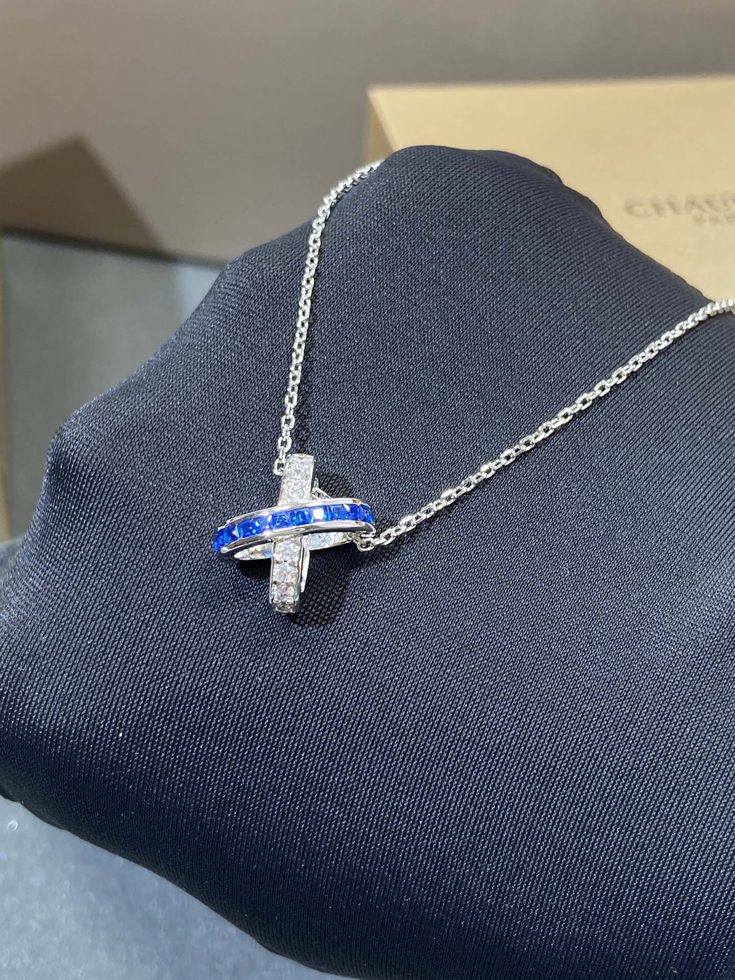[Everoly JW]LIENS DIAMANT SILBER HALSKETTE