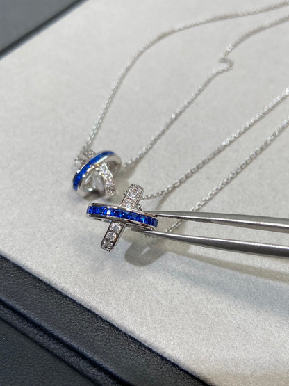 [Everoly JW]LIENS DIAMANT SILBER HALSKETTE