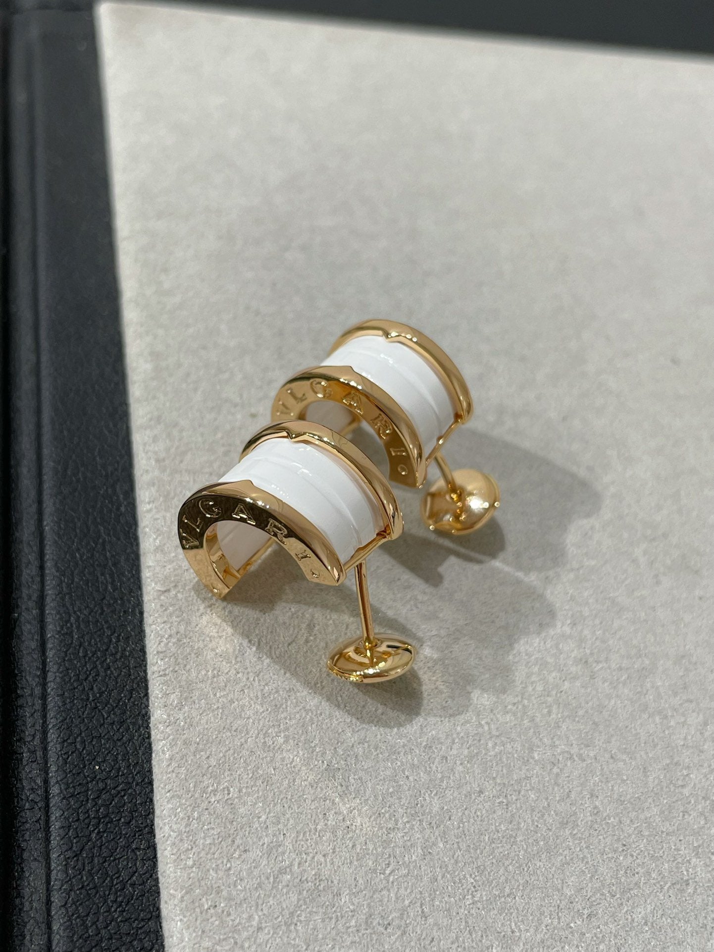 [Everoly JW]ZERO 1 PINK GOLD CERAMIC EARRINGS