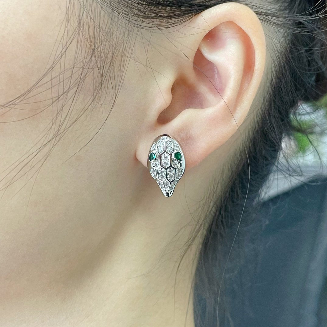 [Everoly JW] Schlangen-Diamant-Ohrstecker