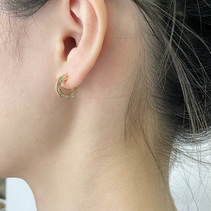 [Everoly JW]LOVE DIAMOND EARRINGS