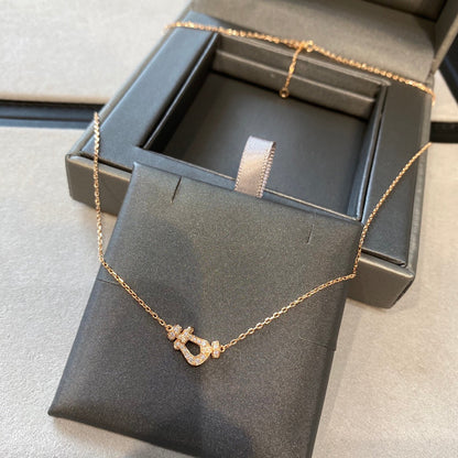 [Everoly JW]FORCE 10 DIAMOND PINK GOLD NECKLACE MINI MODEL