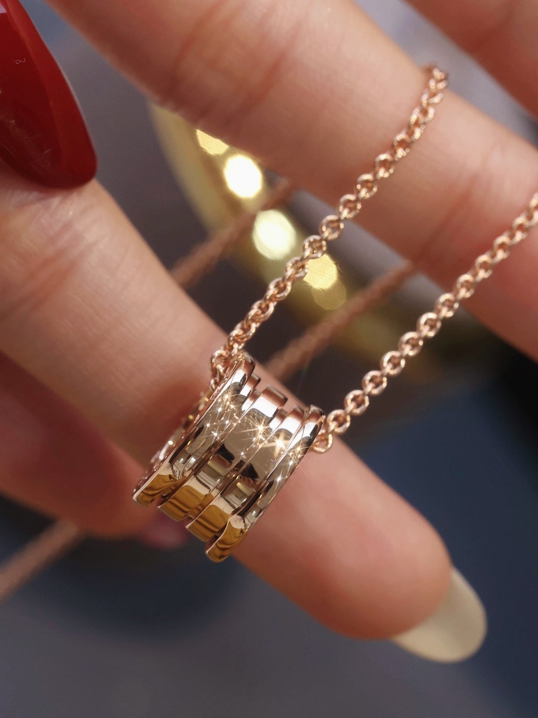[Everoly JW]ZERO 1 PINK GOLD NECKLACE