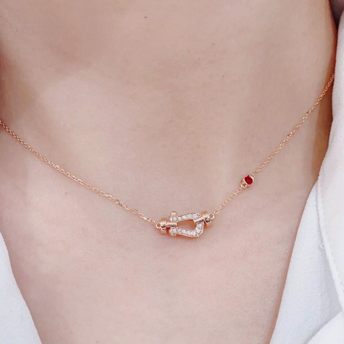 [Everoly JW]FORCE 10 DIAMOND PINK GOLD NECKLACE