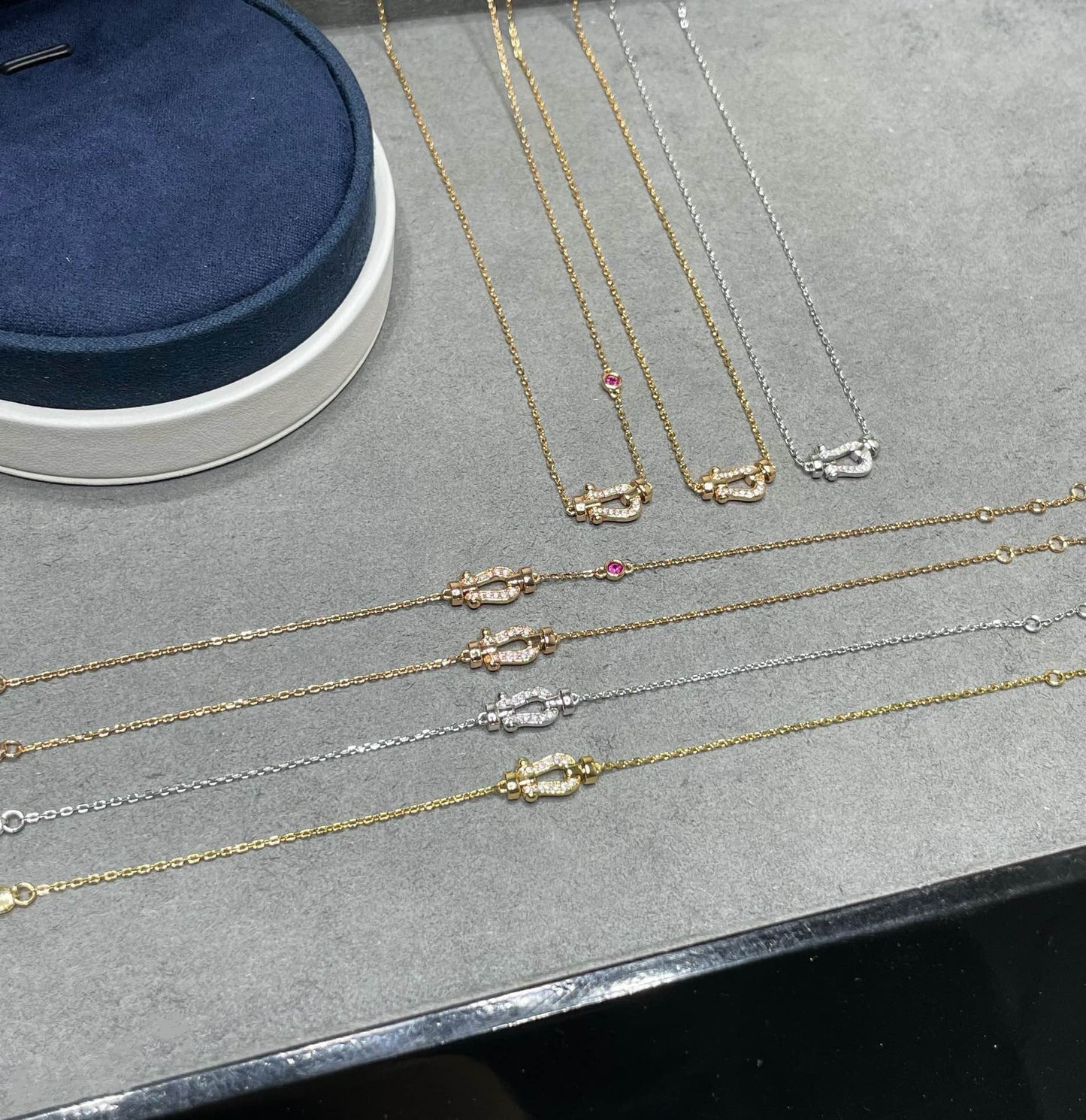 [Everoly JW]FORCE 10 DIAMOND PINK GOLD NECKLACE