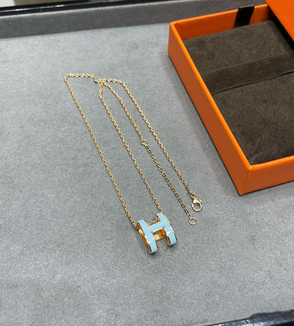 [Everoly JW]POP H スカイブルーネックレス