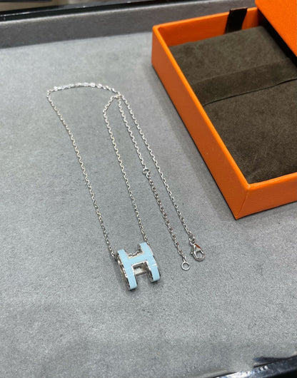 [Everoly JW]POP H スカイブルーネックレス