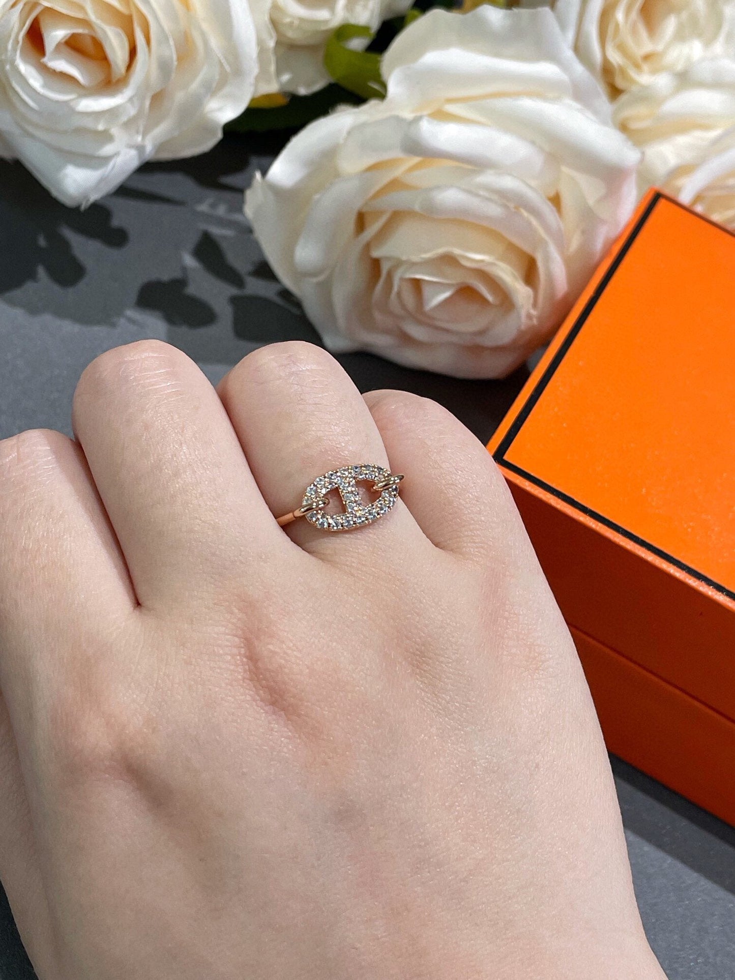 [Everoly JW]Runder kleiner Diamantring