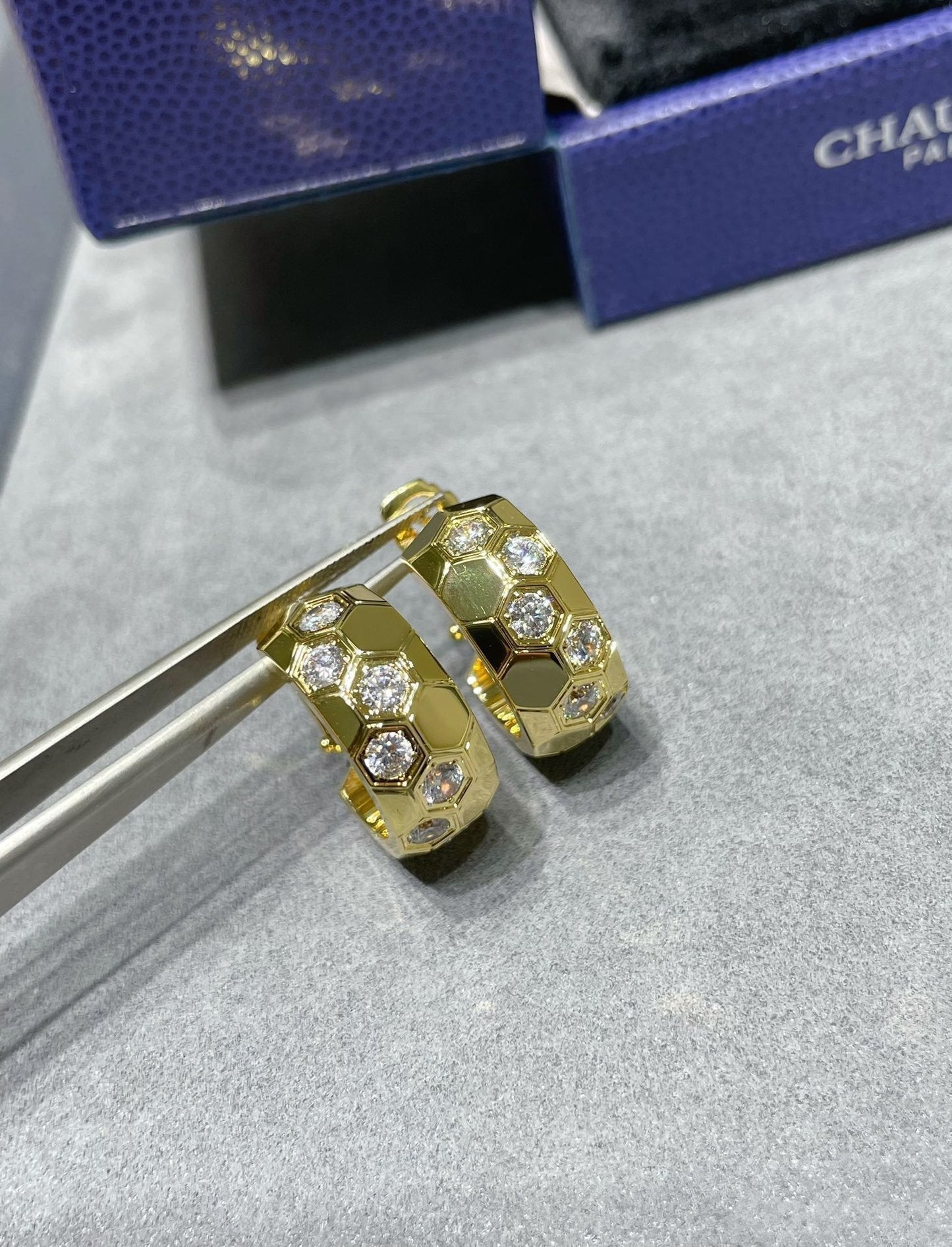 [Everoly JW] BEE LOVE DIAMANT-KREOLEN 
