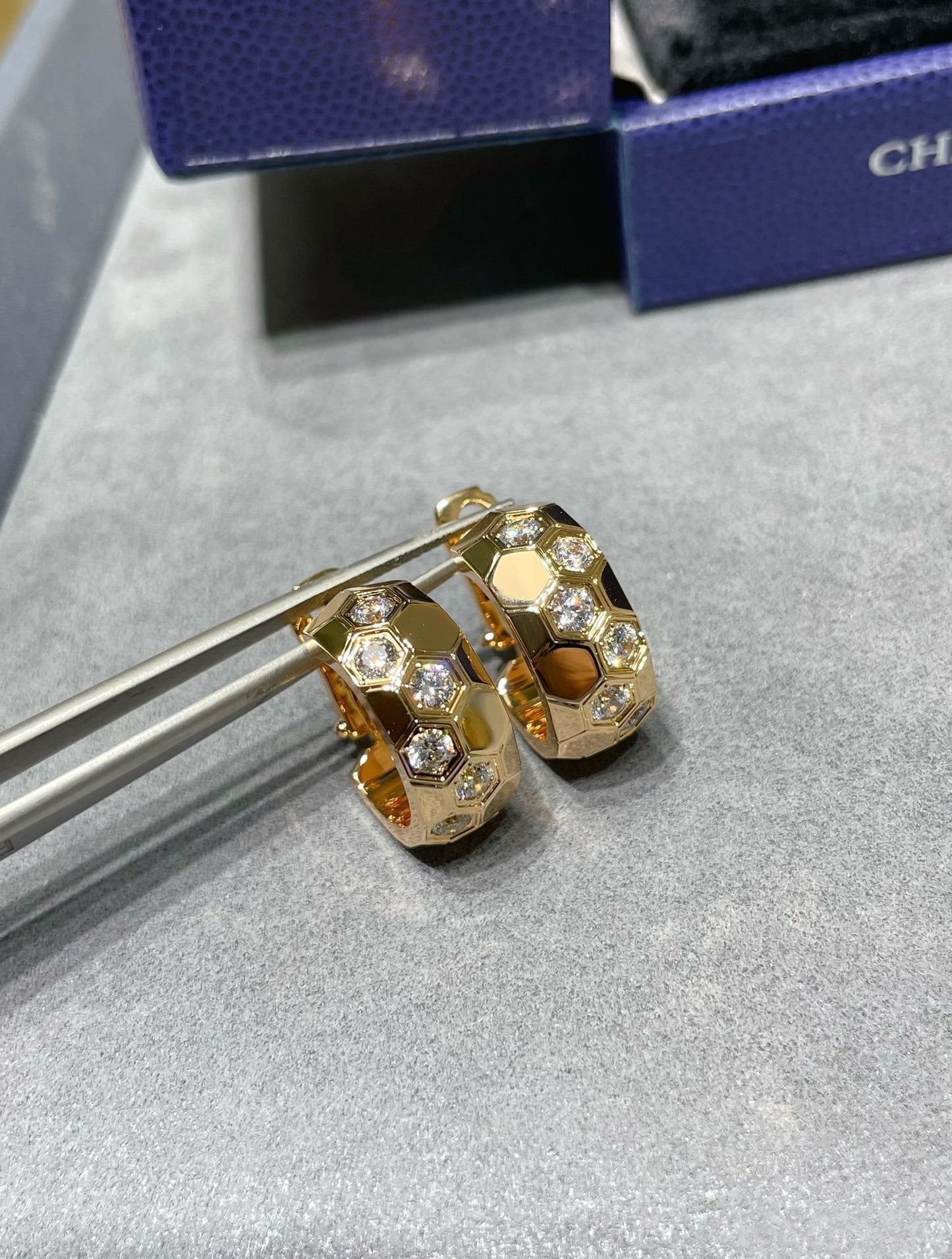 [Everoly JW] BEE LOVE DIAMANT-KREOLEN 