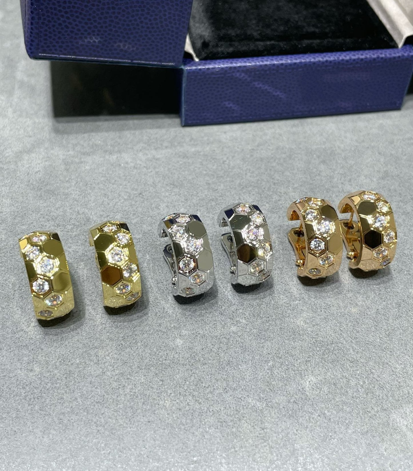 [Everoly JW] BEE LOVE DIAMANT-KREOLEN 