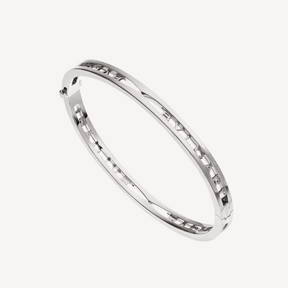 [Everoly JW]ZERO 1 SPIRAL LOGO SILVER BRACELET