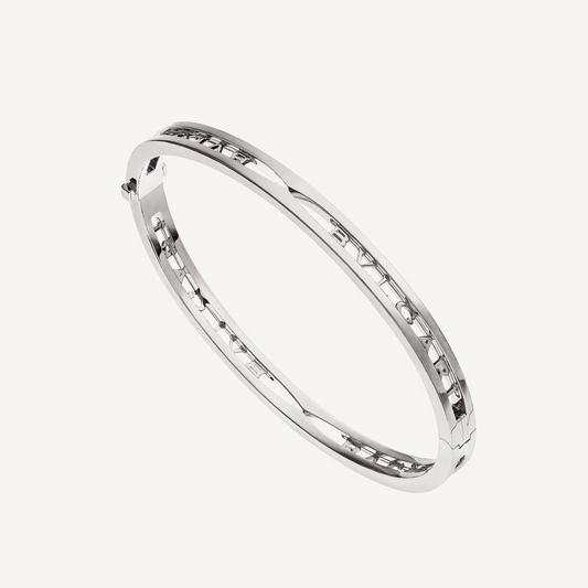 [Everoly JW]ZERO 1 SPIRAL LOGO SILVER BRACELET