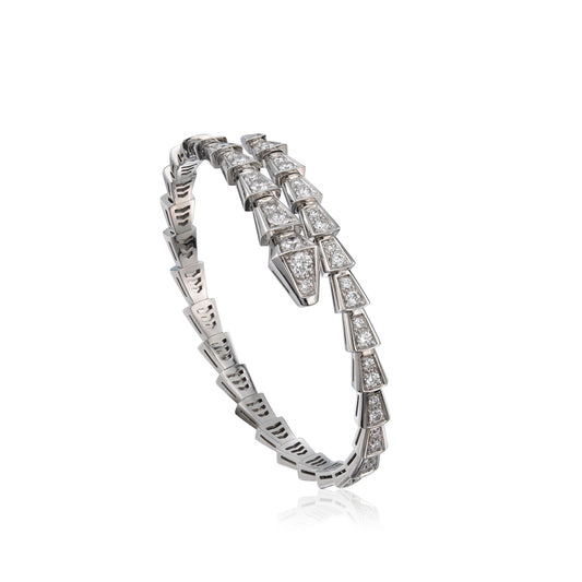 [Everoly JW]SERPENTI ARMBAND 6MM SILBER DIAMANT 