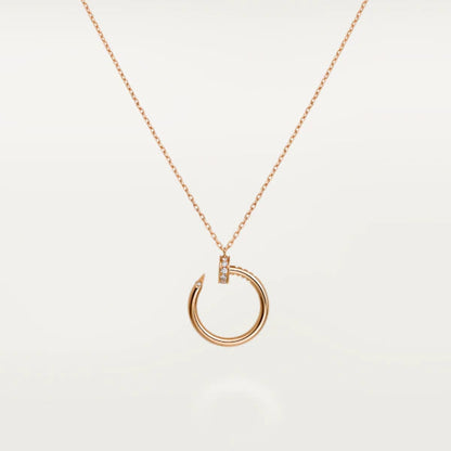 [Everoly JW]JUSTE NECKLACE PINK GOLD