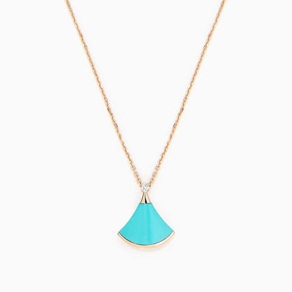 [Everoly JW]DREAM NECKLACE TURQUOISE PINK GOLD