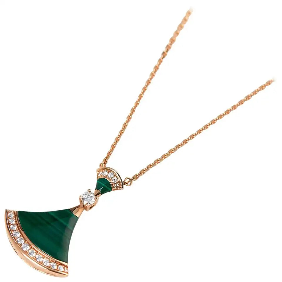 [Everoly JW]DREAM NECKLACE MALACHITE DIAMOND