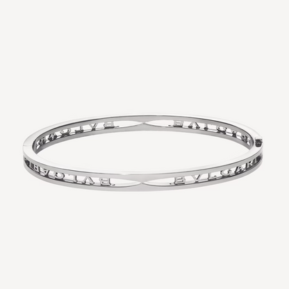 [Everoly JW]ZERO 1 SPIRAL LOGO SILVER BRACELET