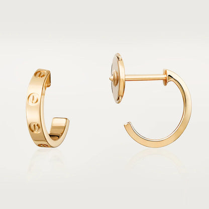 [Everoly JW]LOVE EARRINGS 2.65MM PINK GOLD