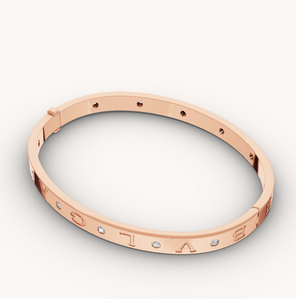 [Everoly JW]ZERO 1 ピンクゴールド 12ダイヤモンド ブレスレット