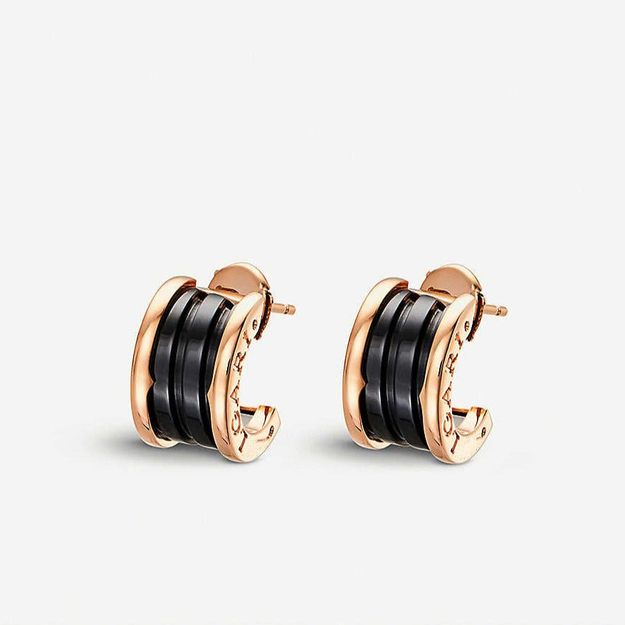[Everoly JW]ZERO 1 PINK GOLD CERAMIC EARRINGS