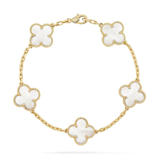 [Everoly JW]CLOVER 5 MOTIV WEISSES MOP-ARMBAND 