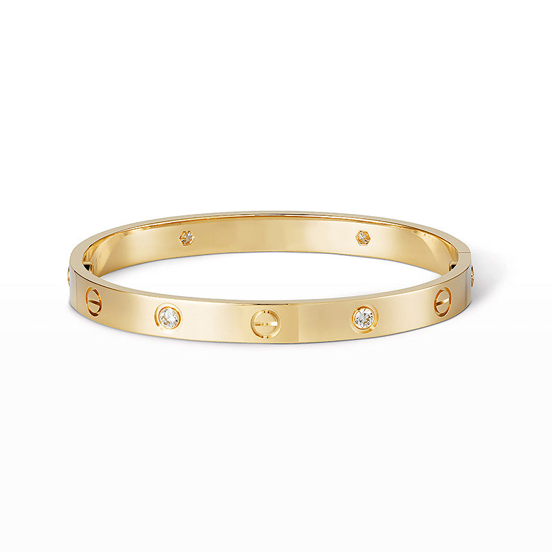 [Everoly JW] LIEBESARMBAND 6,1 MM 4 DIAMANTEN 