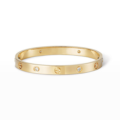 [Everoly JW] LIEBESARMBAND 6,1 MM 4 DIAMANTEN 