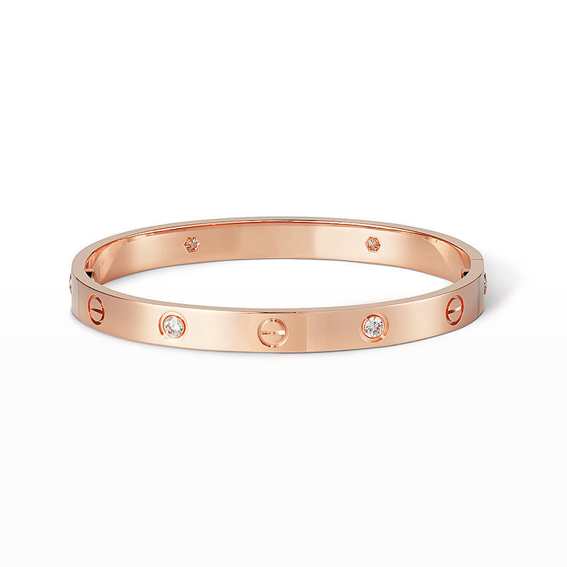[Everoly JW] LIEBESARMBAND 6,1 MM 4 DIAMANTEN 