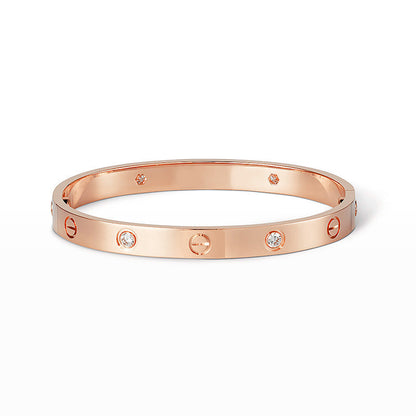 [Everoly JW] LIEBESARMBAND 6,1 MM 4 DIAMANTEN 