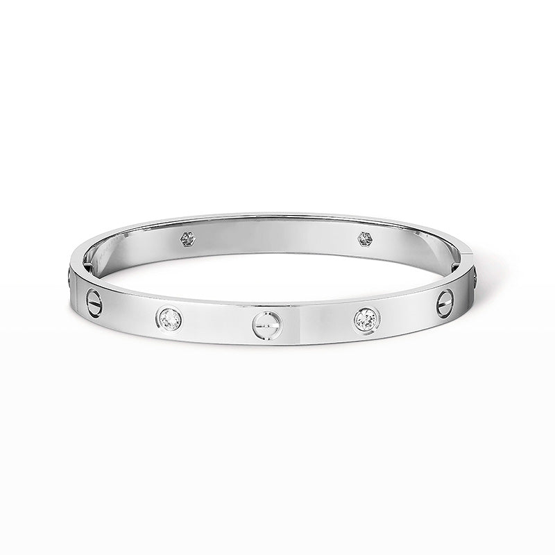 [Everoly JW] LIEBESARMBAND 6,1 MM 4 DIAMANTEN 