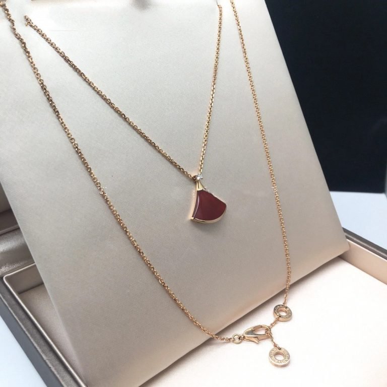 [Everoly JW]DREAM NECKLACE CARNELIAN 1 DIAMOND