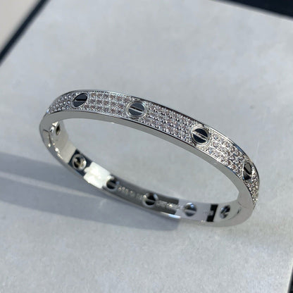 [Everoly JW] LIEBESARMBAND 6,1 MM DIAMANTBESATZTE KERAMIK 