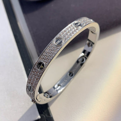 [Everoly JW] LIEBESARMBAND 6,1 MM DIAMANTBESATZTE KERAMIK 