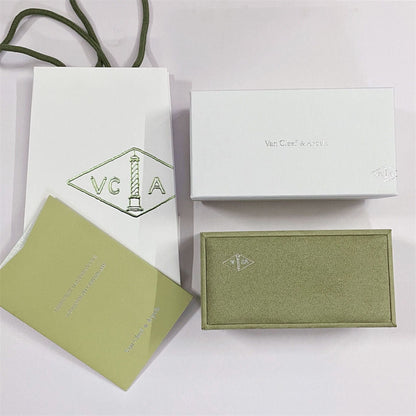 [Everoly JW]VA Kleeblatt Armband Halskette Ring Box Geschenktüte