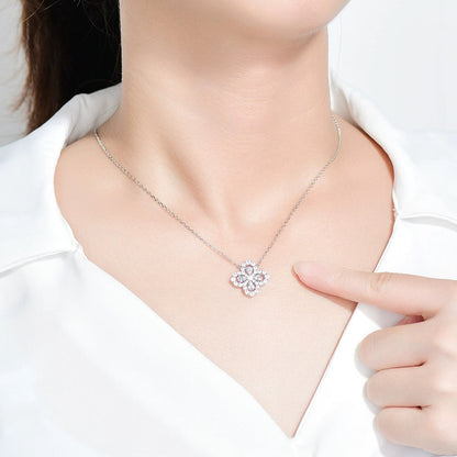 [Everoly JW]LOOP NECKLACE FULL MOTIF DIAMOND 16MM MULTIPLE COLORS