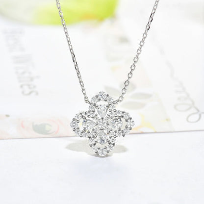 [Everoly JW]LOOP NECKLACE FULL MOTIF DIAMOND 16MM MULTIPLE COLORS