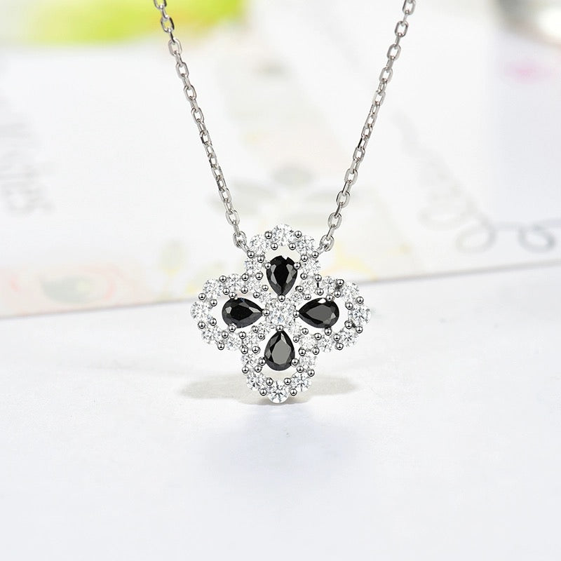 [Everoly JW]LOOP NECKLACE FULL MOTIF DIAMOND 16MM MULTIPLE COLORS