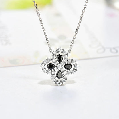 [Everoly JW]LOOP NECKLACE FULL MOTIF DIAMOND 16MM MULTIPLE COLORS