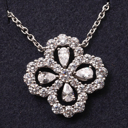 [Everoly JW]LOOP NECKLACE FULL MOTIF DIAMOND 16MM MULTIPLE COLORS