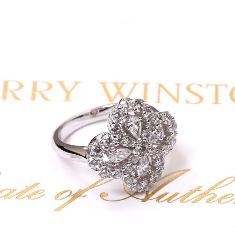 [Everoly JW]LOOP RING VOLLMOTIV DIAMANT 16MM SILBER
