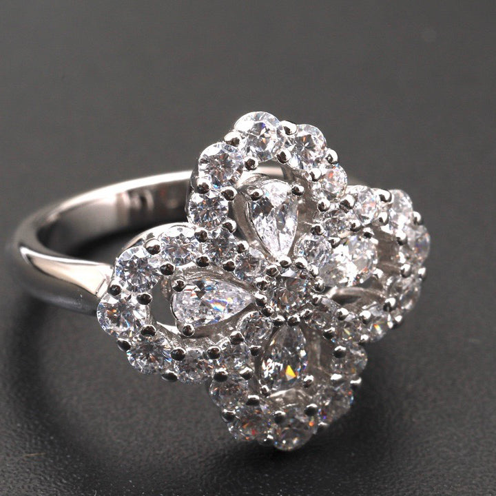 [Everoly JW]LOOP RING VOLLMOTIV DIAMANT 16MM SILBER